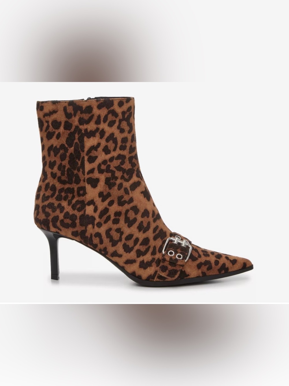 Madden Girl Richie Leopard Pointed Toe Kitten Heel Booties 9 BNIB - Picture 3 of 16